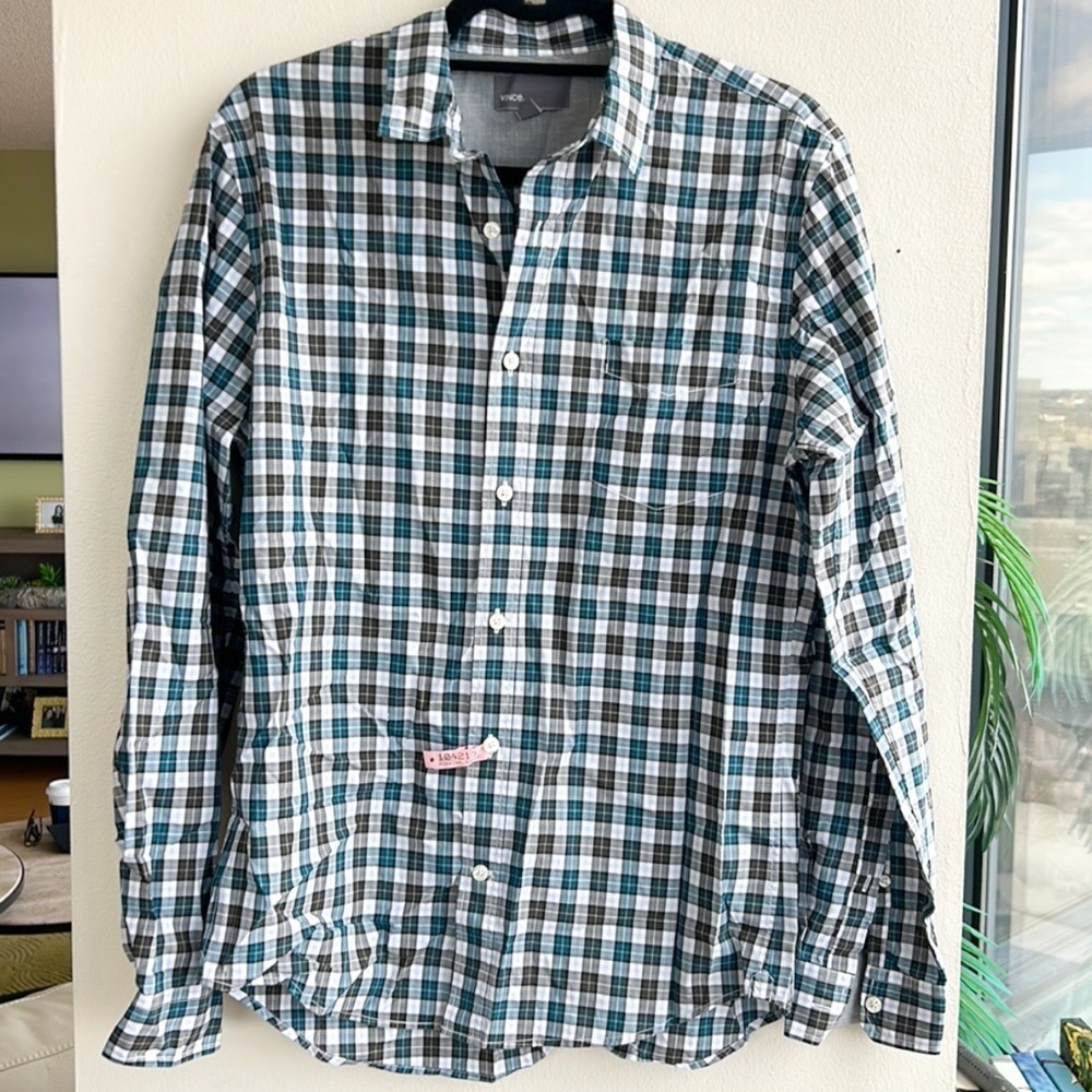 Vince checked button down - Picture 1 of 4